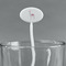 Llamas White Plastic 7" Stir Stick - Oval - Main