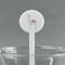 Llamas White Plastic 7" Stir Stick - Round - Main