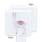 Llamas White Plastic Stir Stick - Single Sided - Square - Approval