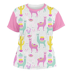 Llamas Women's Crew T-Shirt - X Large