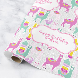 Llamas Wrapping Paper Roll - Medium (Personalized)