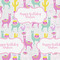 Llamas Wrapping Paper Square