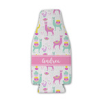 Llamas Zipper Bottle Cooler (Personalized)