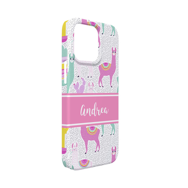 Custom Llamas iPhone Case - Plastic - iPhone 13 Mini (Personalized)