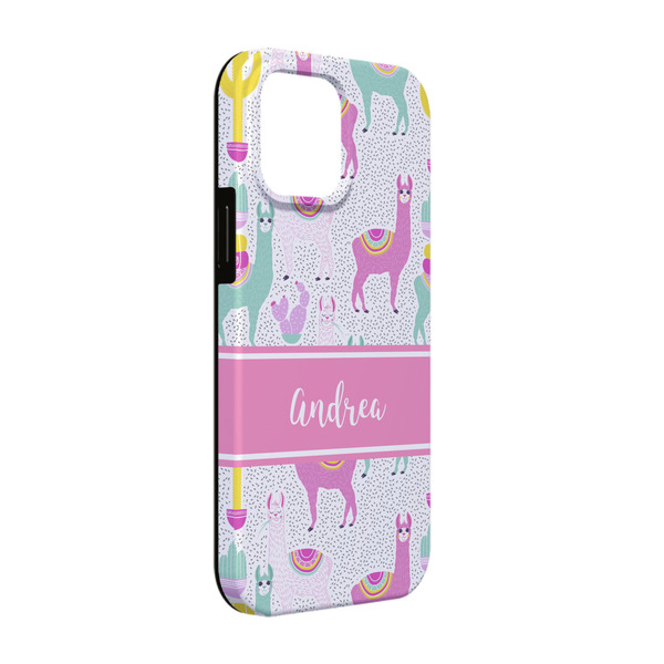 Custom Llamas iPhone Case - Rubber Lined - iPhone 13 Pro (Personalized)