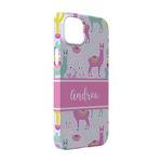 Llamas iPhone Case - Plastic - iPhone 14 (Personalized)