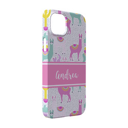 Llamas iPhone Case - Plastic - iPhone 14 (Personalized)