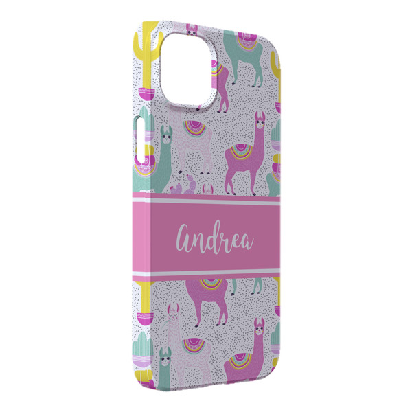 Custom Llamas iPhone Case - Plastic - iPhone 14 Plus (Personalized)