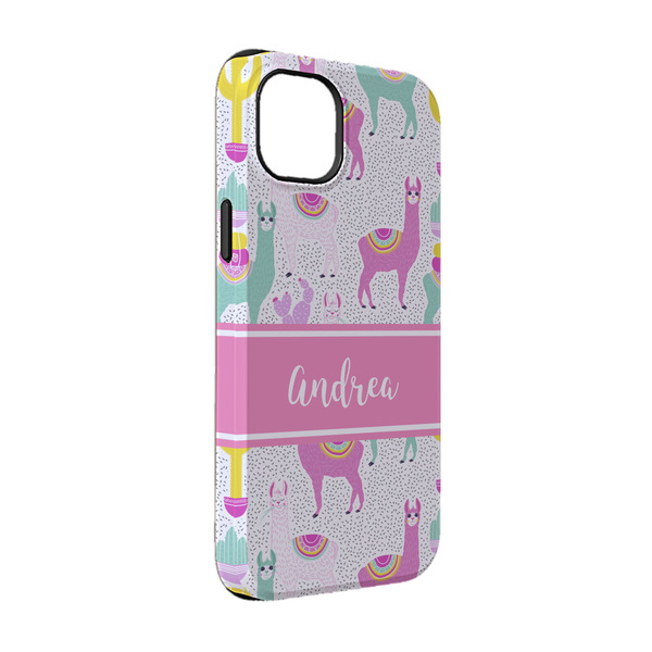 Custom Llamas iPhone Case - Rubber Lined - iPhone 14 (Personalized)