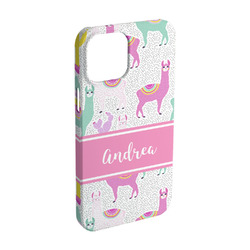 Llamas iPhone Case - Plastic - iPhone 15 (Personalized)