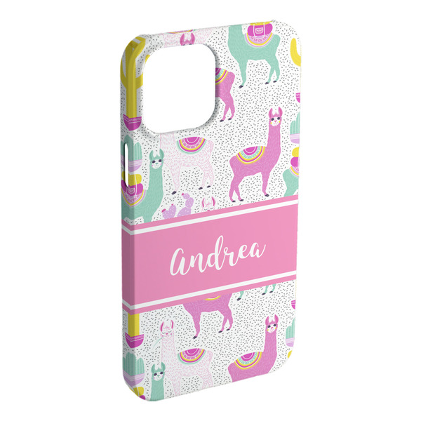 Custom Llamas iPhone Case - Plastic - iPhone 15 Plus (Personalized)