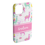 Llamas iPhone Case - Plastic - iPhone 15 Pro Max (Personalized)