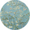 Almond Blossoms (Van Gogh) 1" Multipurpose Round Labels - Single Sticker