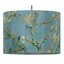 Almond Blossoms (Van Gogh) 16" Drum Pendant Lamp - Fabric