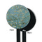 Almond Blossoms (Van Gogh) Black Plastic 5.5" Stir Stick - Single Sided - Round - Front & Back