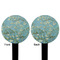 Almond Blossoms (Van Gogh) Black Plastic 6" Food Pick - Round - Double Sided - Front & Back