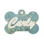 Almond Blossoms (Van Gogh) Bone Shaped Dog ID Tag - Small