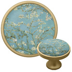 Almond Blossoms (Van Gogh) Cabinet Knob - Gold