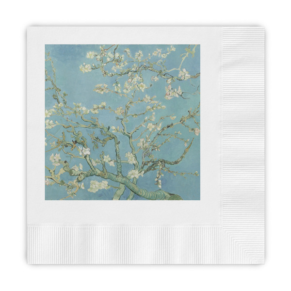 Custom Almond Blossoms (Van Gogh) Embossed Decorative Napkins