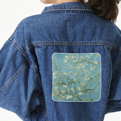 Almond Blossoms (Van Gogh) Twill Iron On Patch - Custom Shape - 2XL - Set of 4