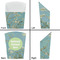 Almond Blossoms (Van Gogh) French Fry Favor Box - Front & Back View