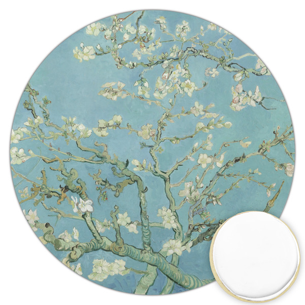 Custom Almond Blossoms (Van Gogh) Printed Cookie Topper - 3.25"