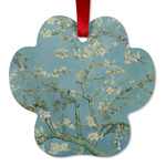 Almond Blossoms (Van Gogh) Metal Paw Ornament - Double Sided