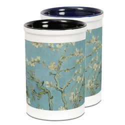Almond Blossoms (Van Gogh) Ceramic Pencil Holder - Large