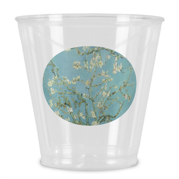 Custom Almond Blossoms (Van Gogh) Plastic Shot Glass