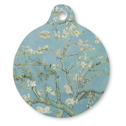 Almond Blossoms (Van Gogh) Round Pet ID Tag - Large
