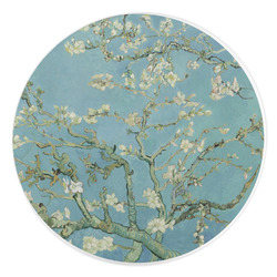 Almond Blossoms (Van Gogh) Round Stone Trivet