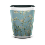 Almond Blossoms (Van Gogh) Ceramic Shot Glass - 1.5 oz - Two Tone - Set of 4