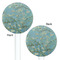 Almond Blossoms (Van Gogh) White Plastic 5.5" Stir Stick - Double Sided - Round - Front & Back