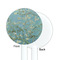 Almond Blossoms (Van Gogh) White Plastic 5.5" Stir Stick - Single Sided - Round - Front & Back