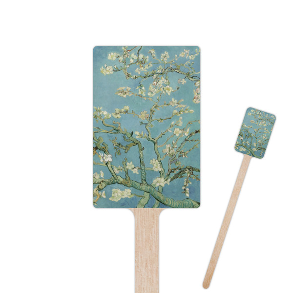 Custom Almond Blossoms (Van Gogh) 6.25" Rectangle Wooden Stir Sticks - Single Sided