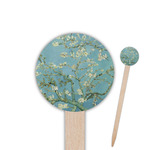 Almond Blossoms (Van Gogh) Round Wooden Food Picks