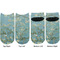 Apple Blossoms (Van Gogh) Adult Ankle Socks - Double Pair - Front and Back - Apvl