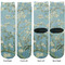 Apple Blossoms (Van Gogh) Adult Crew Socks - Double Pair - Front and Back - Apvl