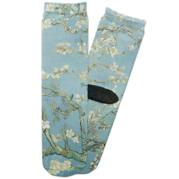 Custom Almond Blossoms (Van Gogh) Adult Crew Socks