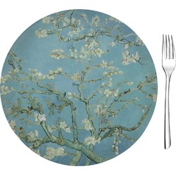 Almond Blossoms (Van Gogh) Glass Appetizer / Dessert Plate 8"