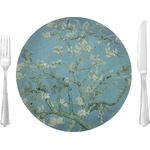 Almond Blossoms (Van Gogh) 10" Glass Lunch / Dinner Plates - Single or Set