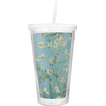 Almond Blossoms (Van Gogh) Double Wall Tumbler with Straw