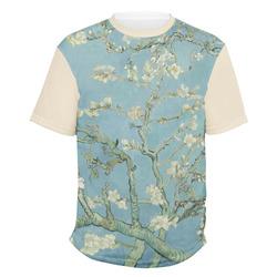 Almond Blossoms (Van Gogh) Men's Crew T-Shirt - Medium