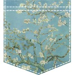 Almond Blossoms (Van Gogh) Iron On Faux Pocket