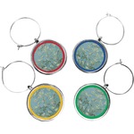 Almond Blossoms (Van Gogh) Wine Charms (Set of 4)