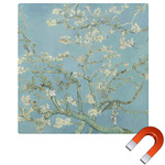 Almond Blossoms (Van Gogh) Square Car Magnet - 10"