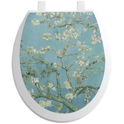 Almond Blossoms (Van Gogh) Toilet Seat Decal - Round