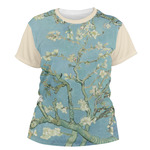 Almond Blossoms (Van Gogh) Women's Crew T-Shirt - Small