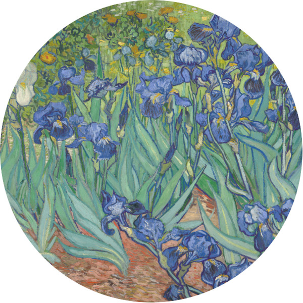 Custom Irises (Van Gogh) Multipurpose Round Labels - 1"