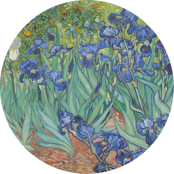 Custom Irises (Van Gogh) Multipurpose Round Labels - 3"